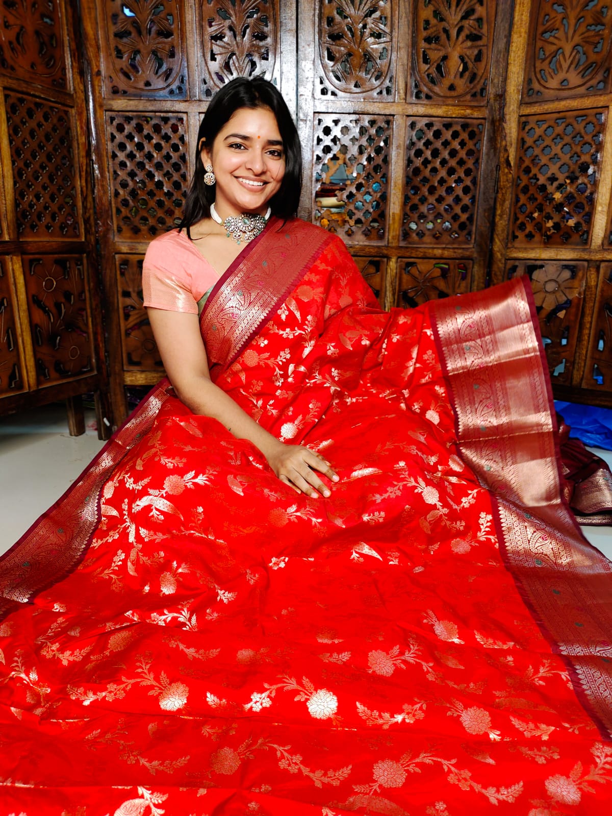 50% offer banarasi silk saree