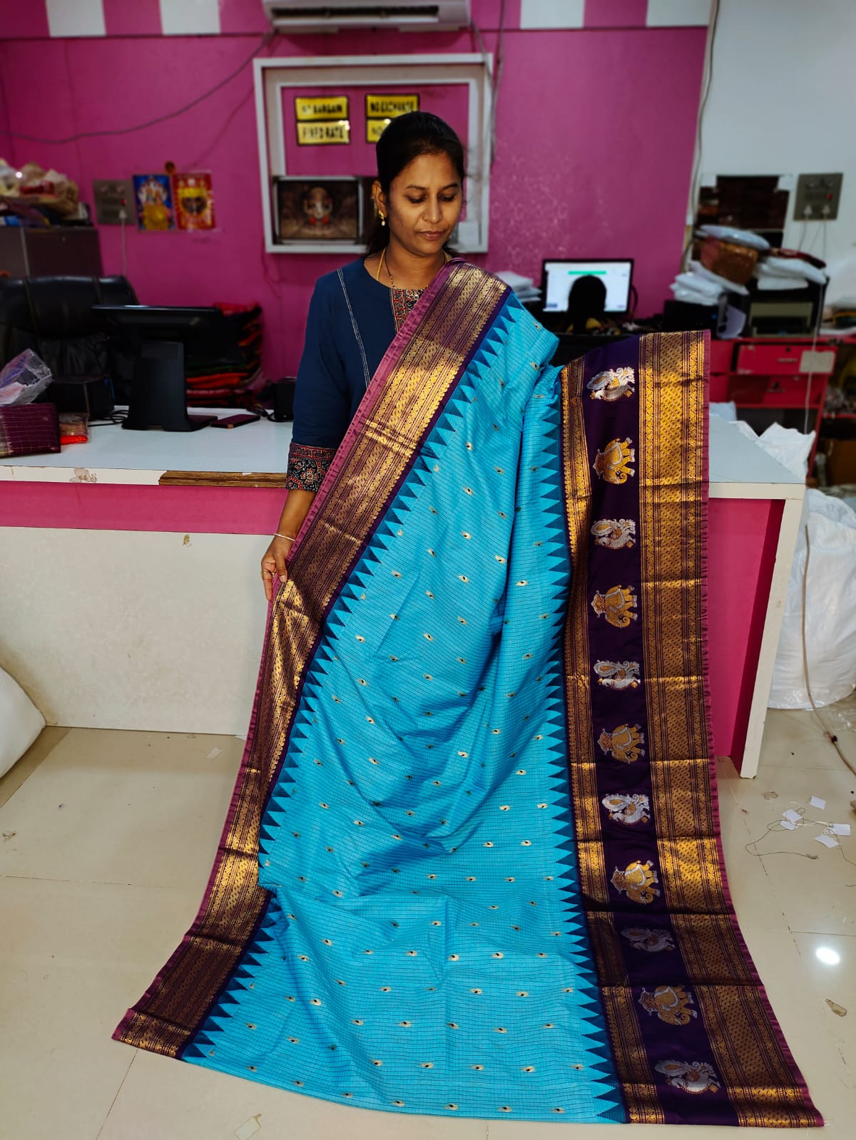 Vintage gadwal sarees