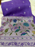 Paithani zute silk saree