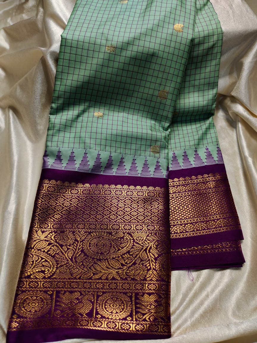 Ashadam gadwal silk saree