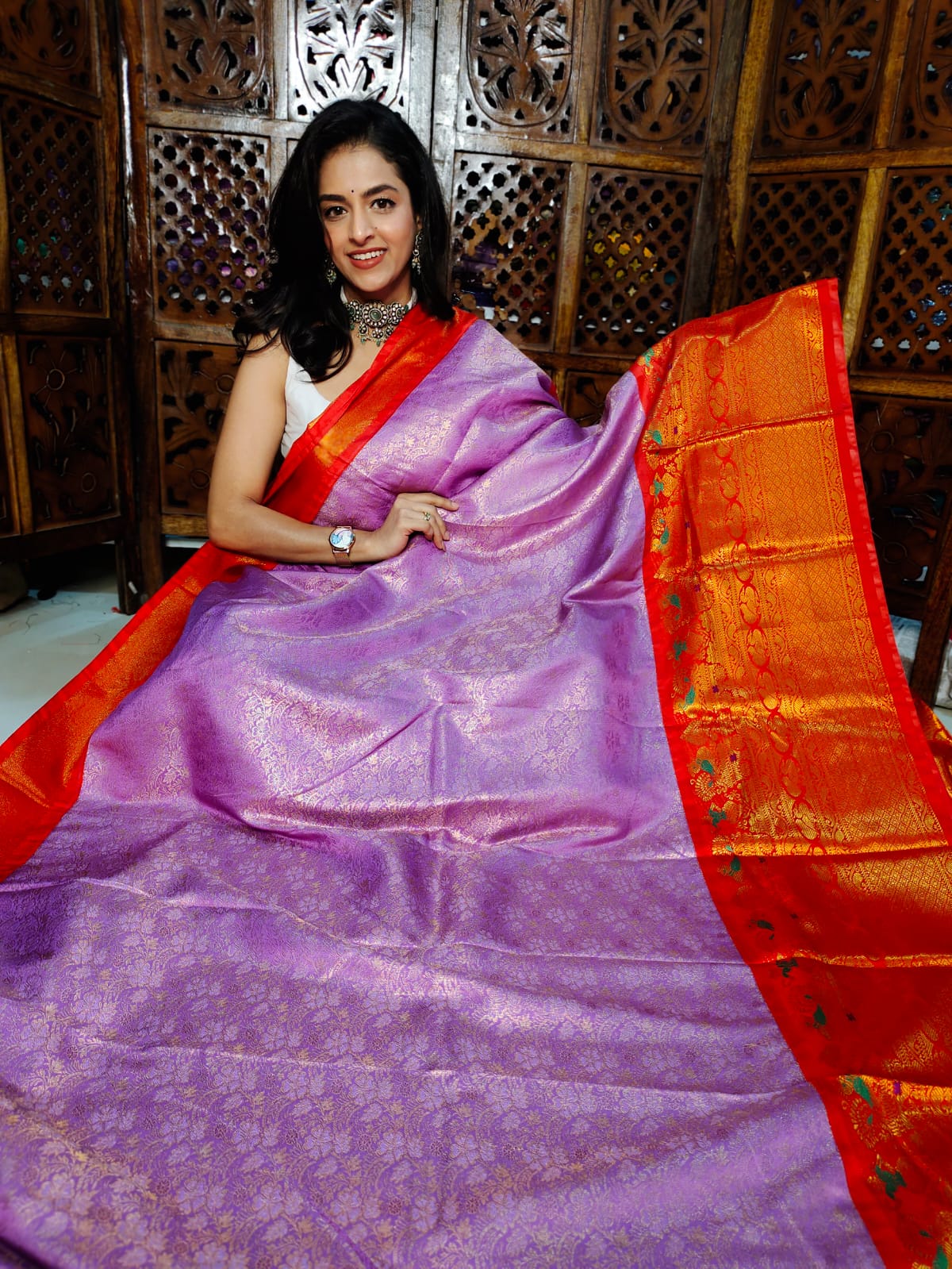 50% offer banarasi silk saree