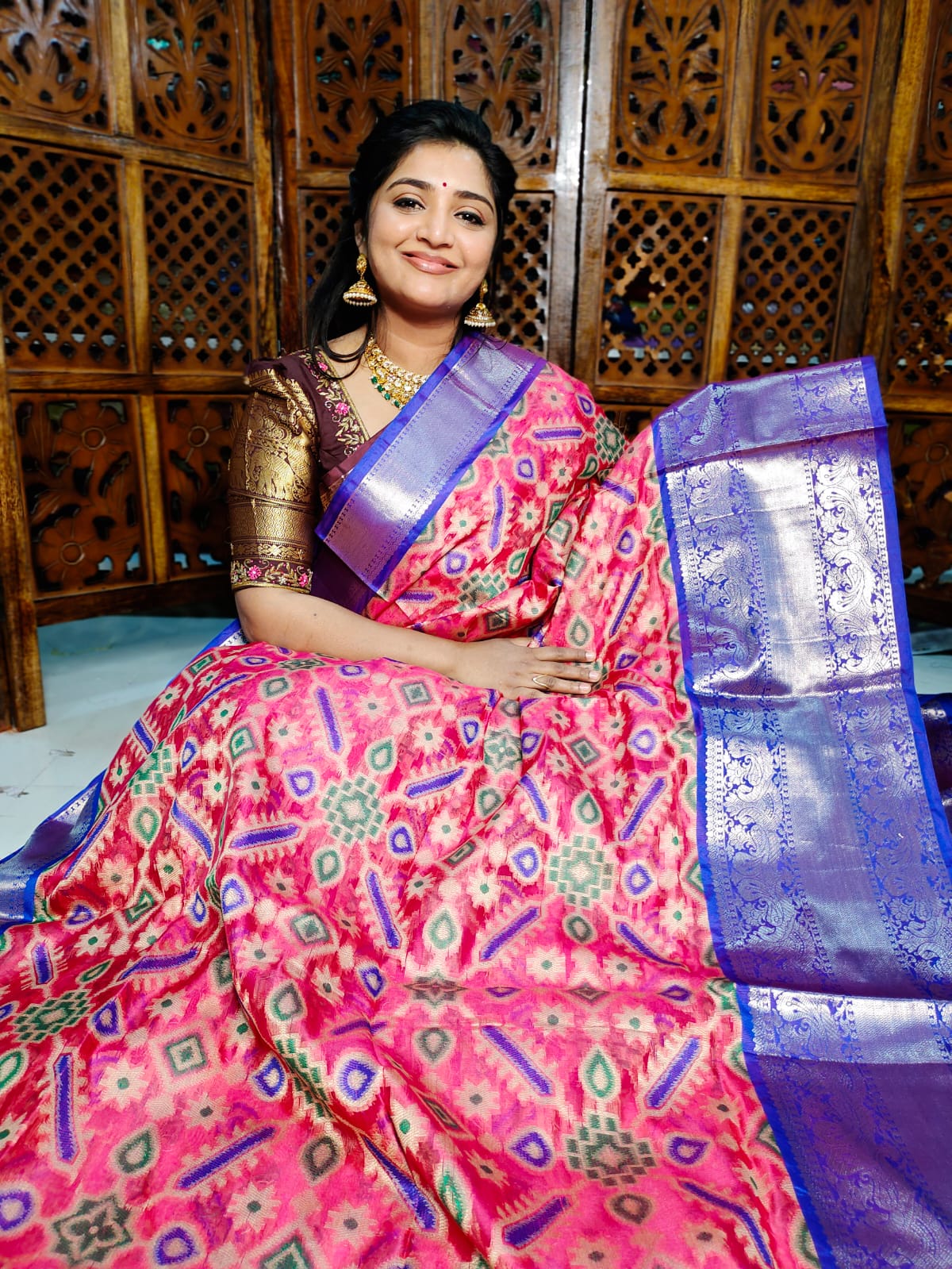 Ikkat saree