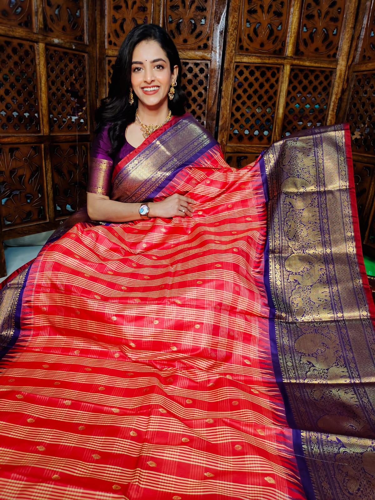 60% offer gadwal silk sarees