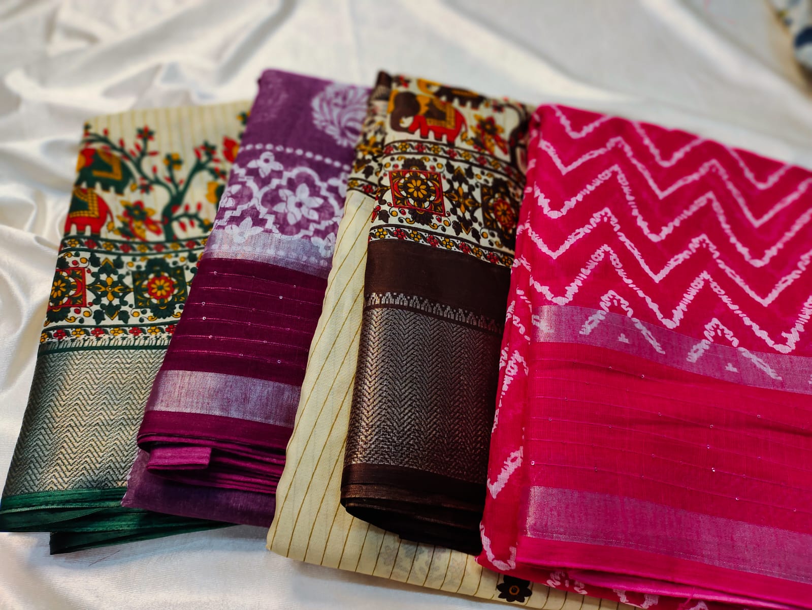 1+3 dola silk saree