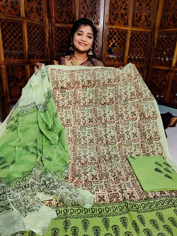 Kalamkari cottone dress material