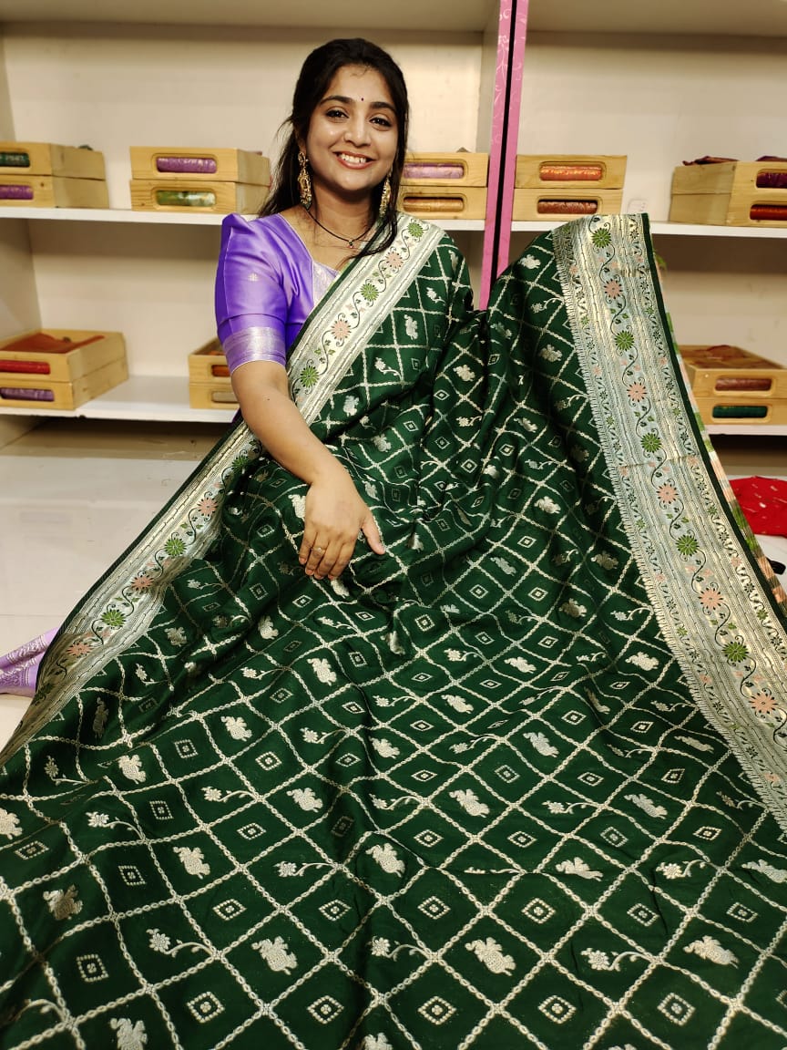 50% offer banarasi georgette saree