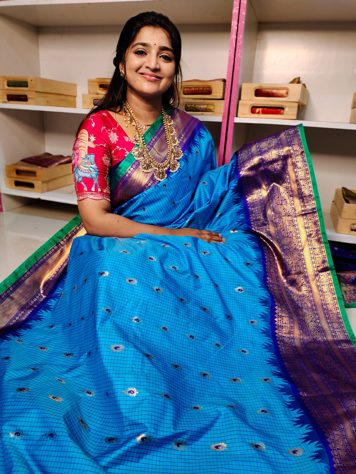 Vitange gadwal silk