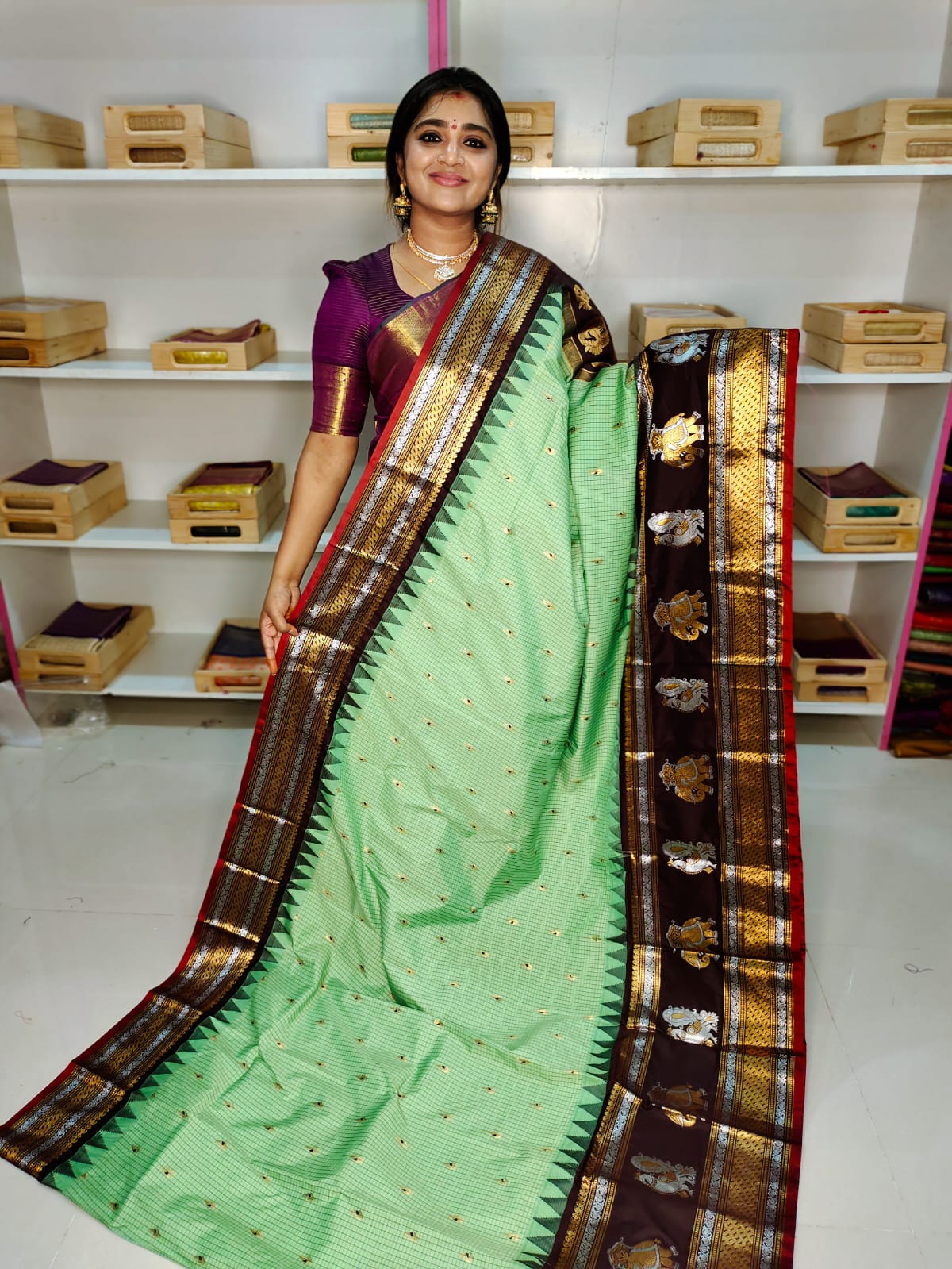 Primeme gadwal silk saree