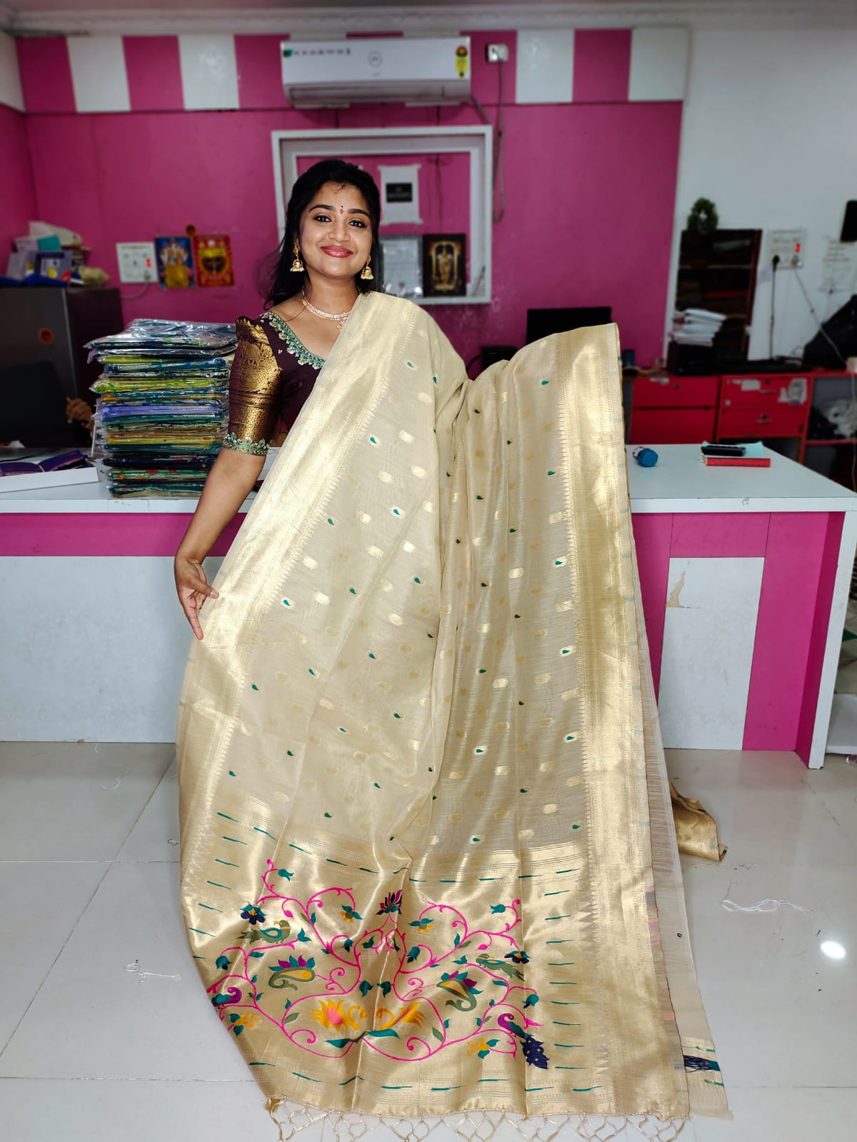 Jamdani cottone saree