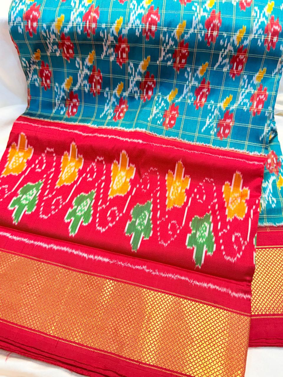 50% Offer Ikkat Pattu Saree