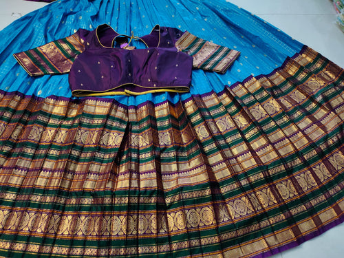 Vintage gadwal lehangas