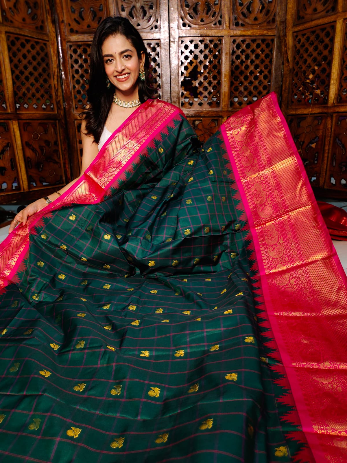 60% offer gadwal silk sarees