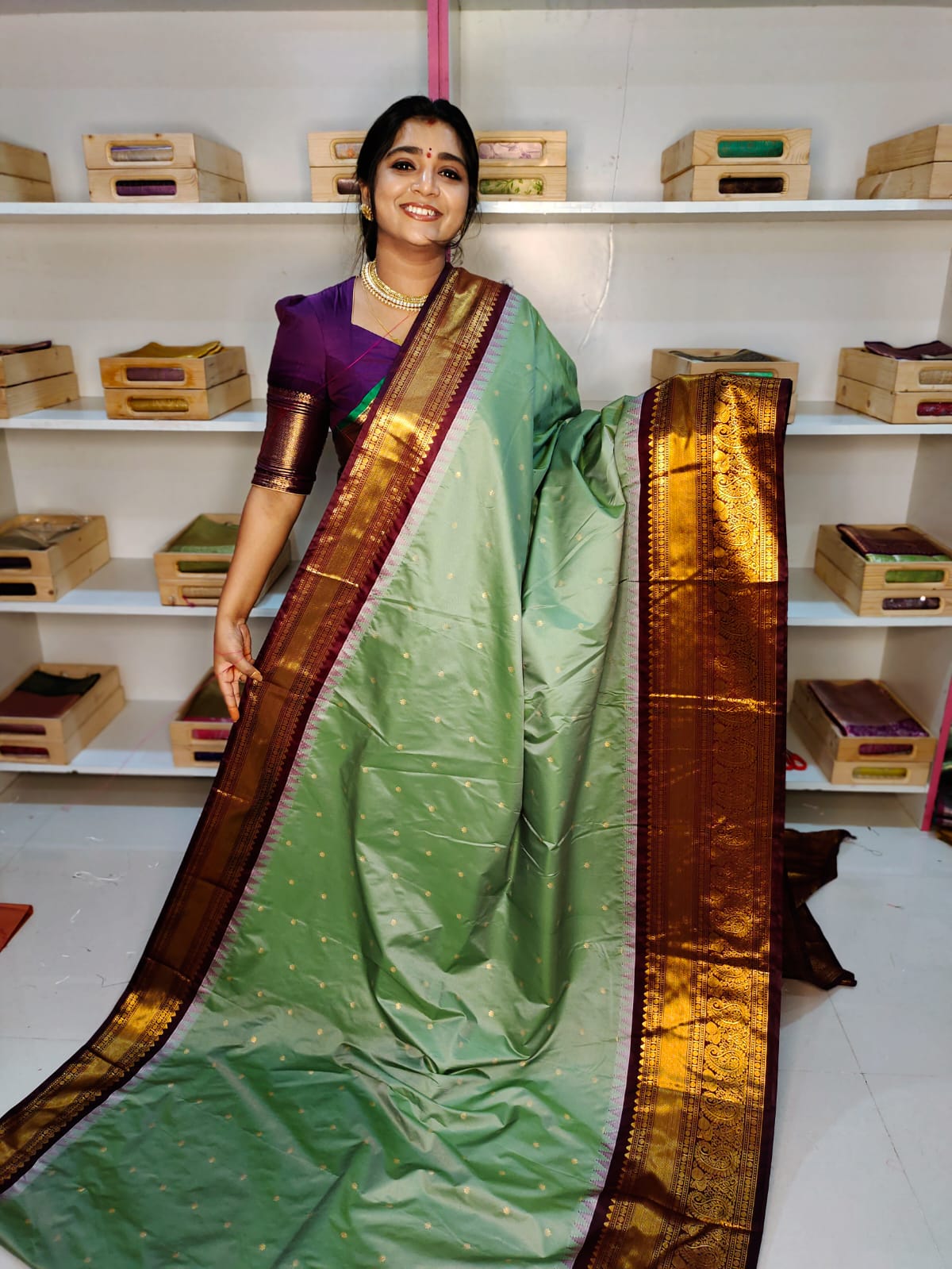 Sravanamasam sale gadwal silk