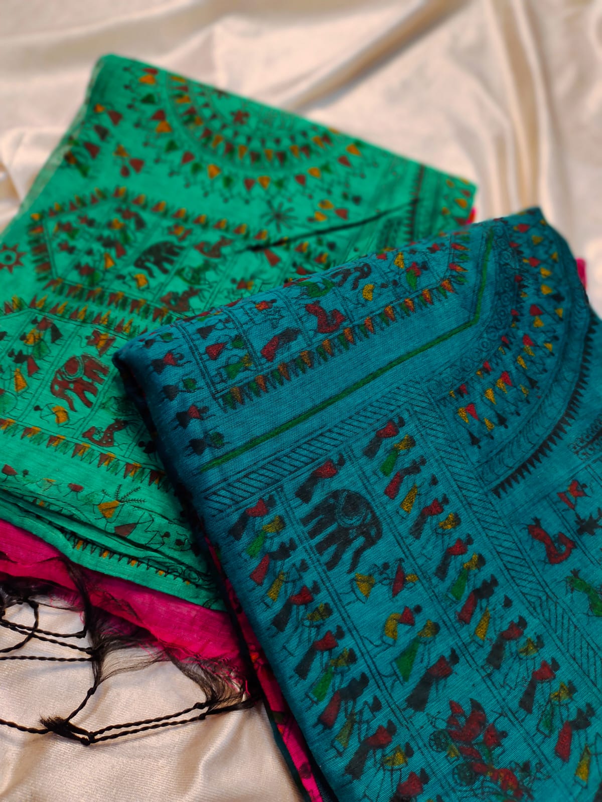 1+1 kadhi cotton saree
