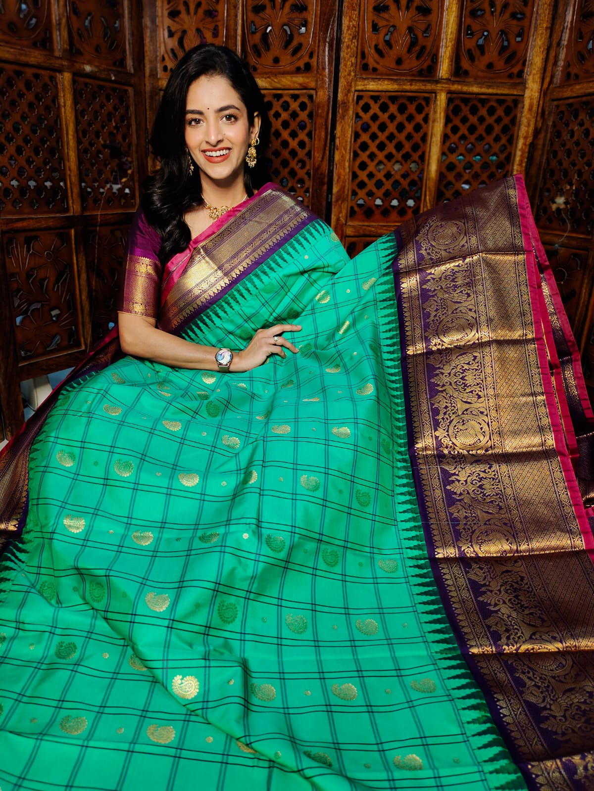 60% offer gadwal silk sarees