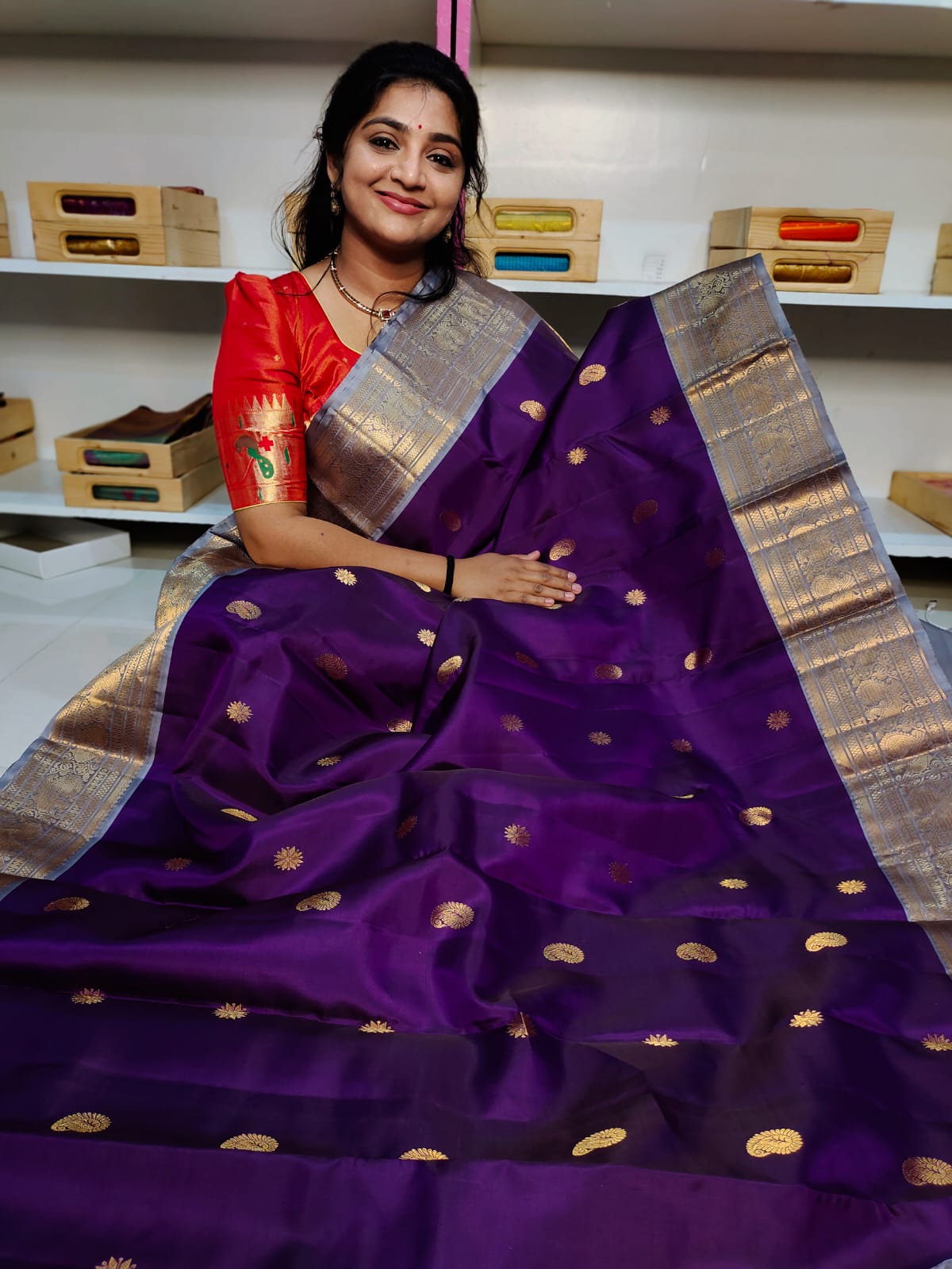 Pure handloom silk mark vintage kanchi pattu sarees