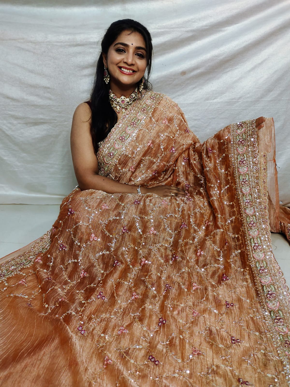 Cocktail fancy saree