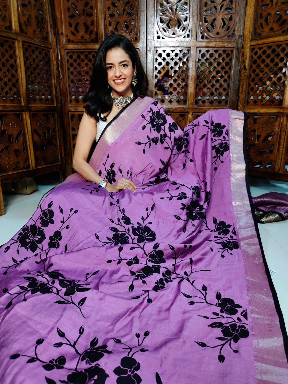 50% offer banarasi silk saree