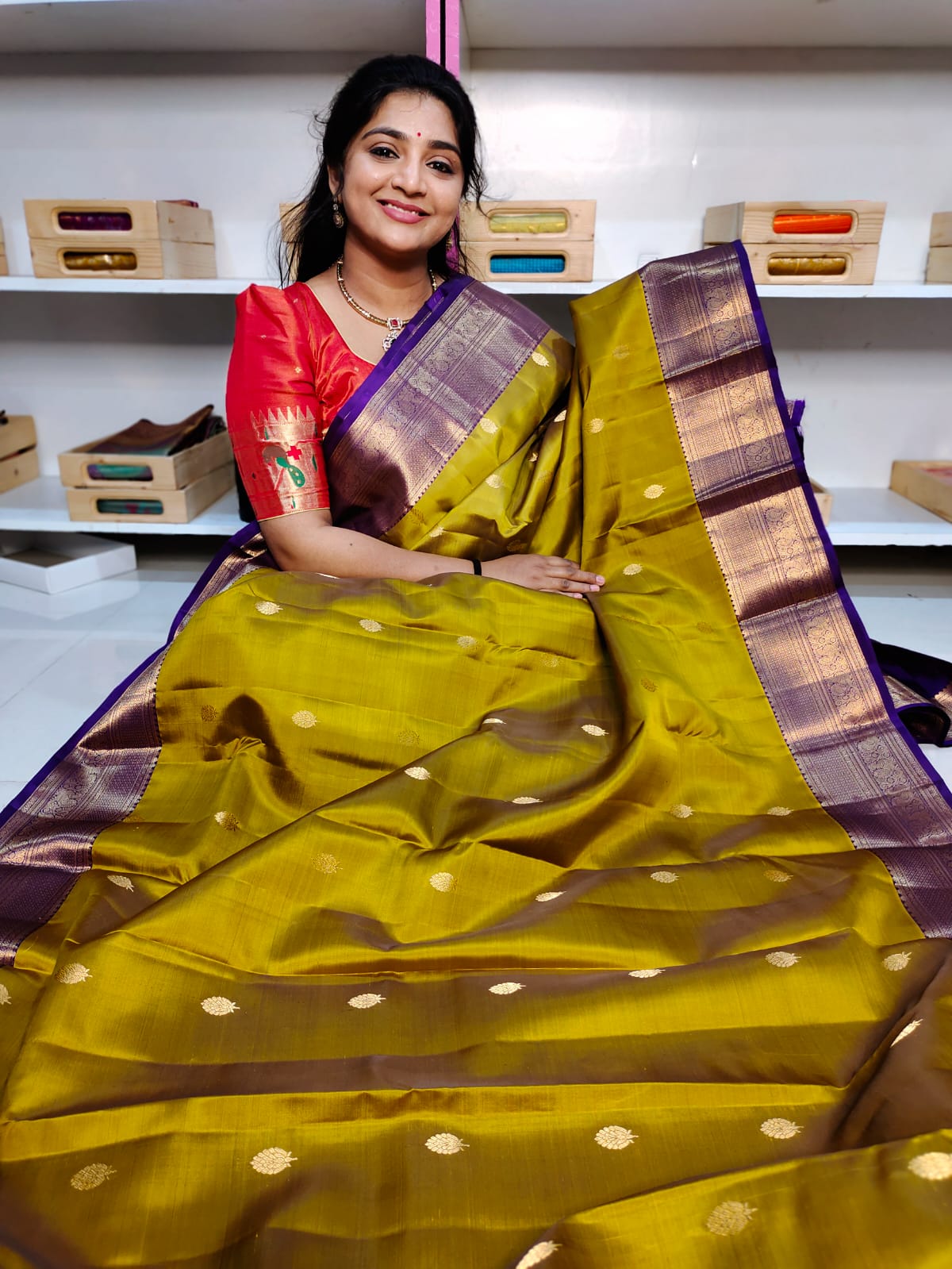 Pure handloom silk mark vintage kanchi pattu sarees