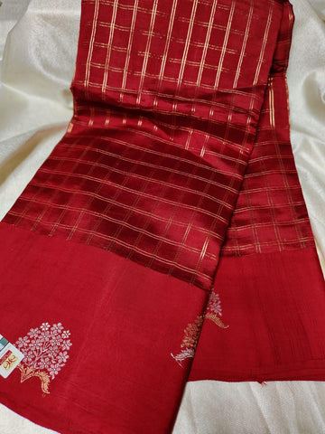 100% silk mark certified green Mango silk saree