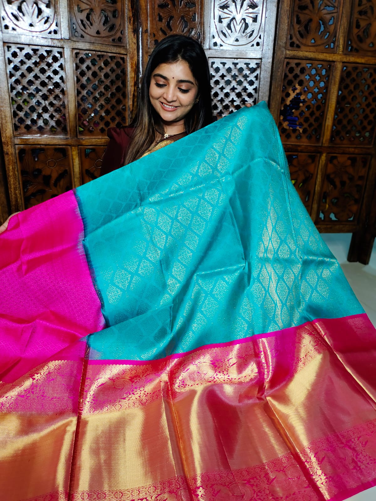 50% offer kanchi lehangas silk Mark certified