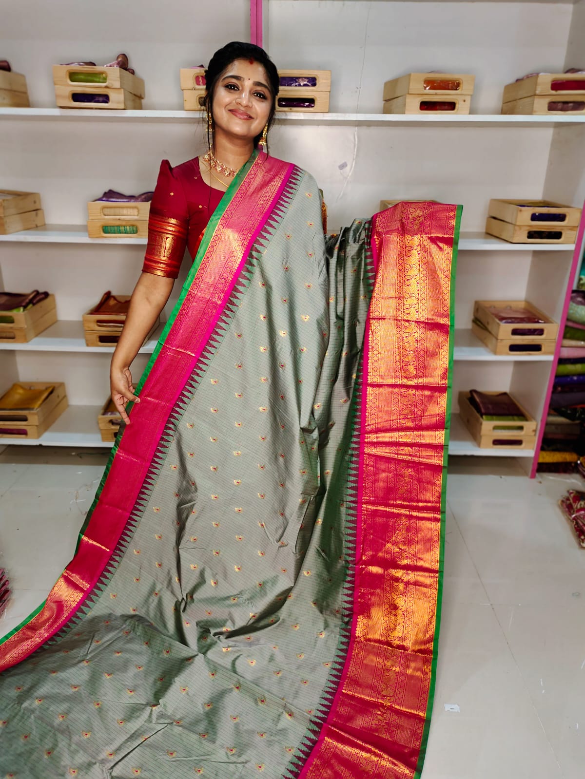 Ashadam sale gadwal silk saree