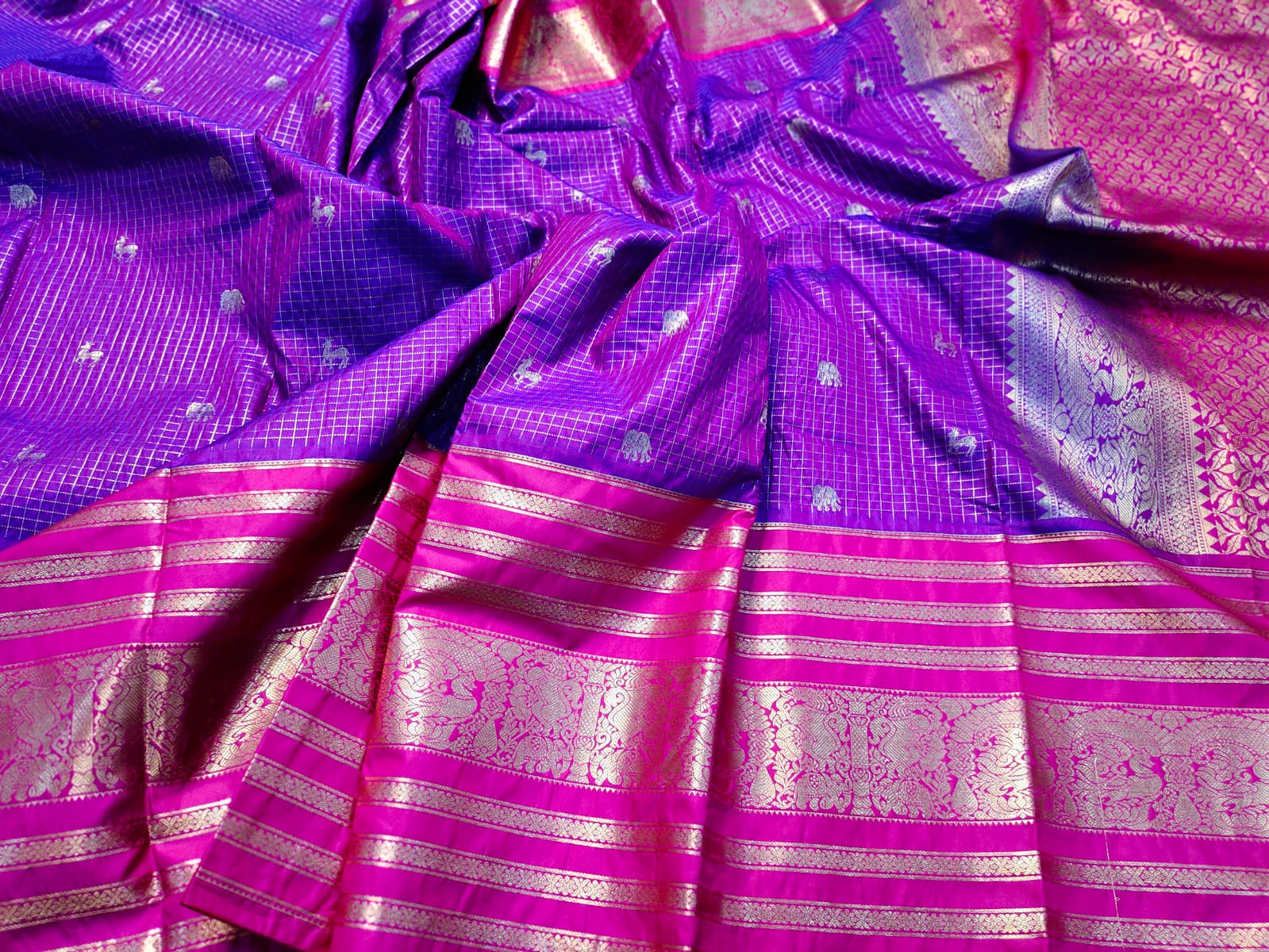 Vintage gadwal sarees