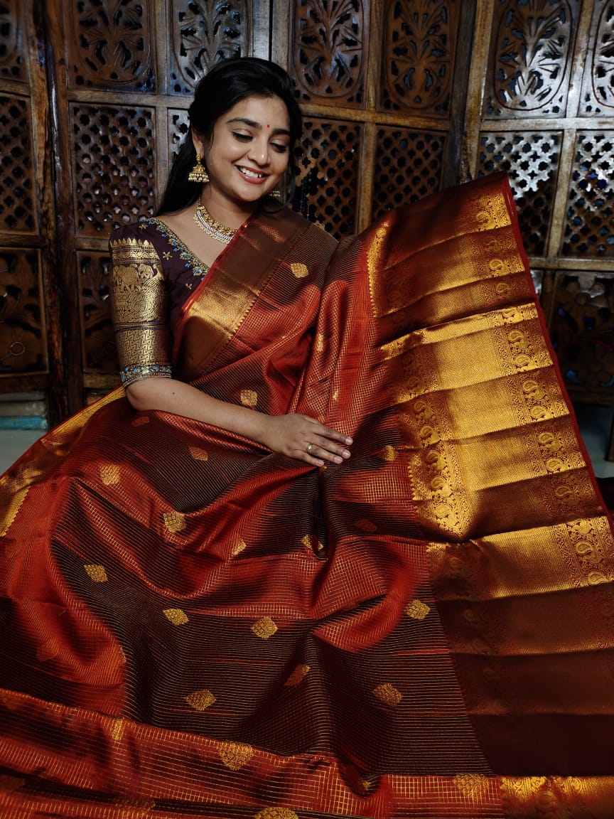 100% silk mark certified vintage kanchi pattu collection