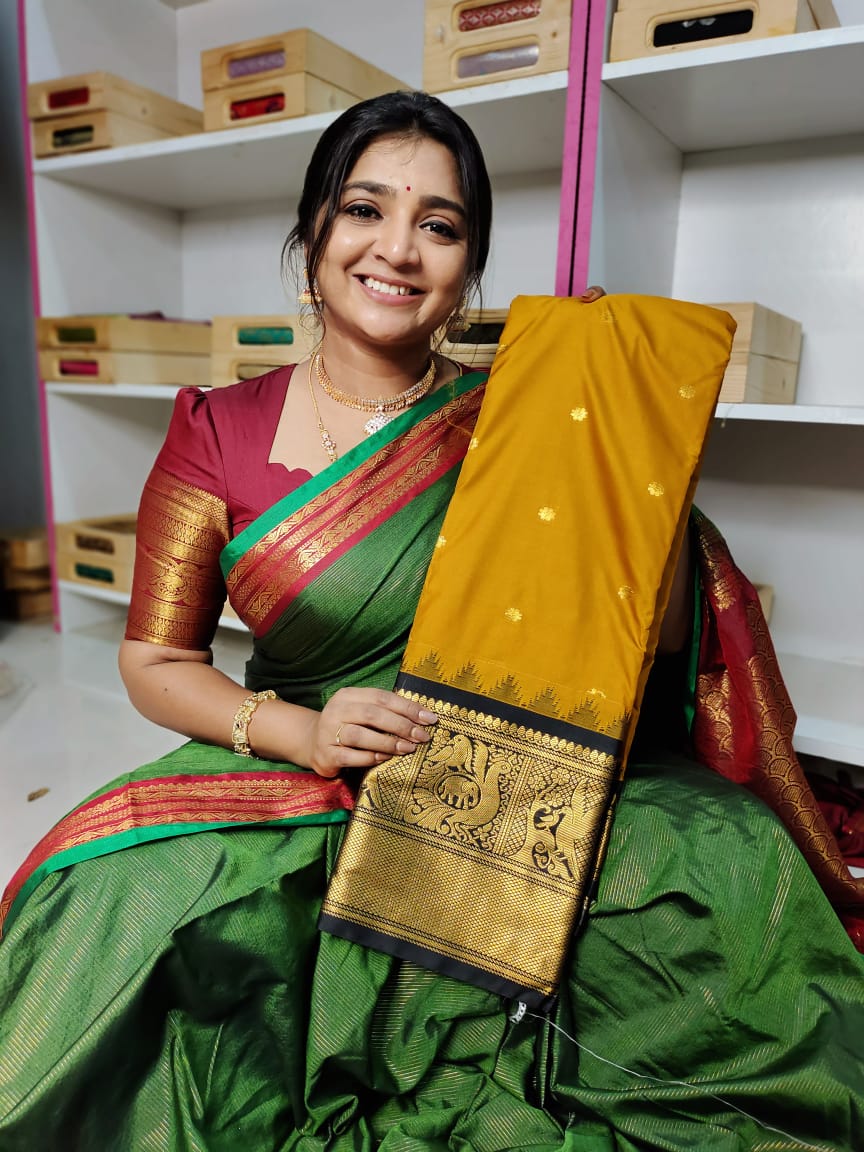 Gadwal silk saree