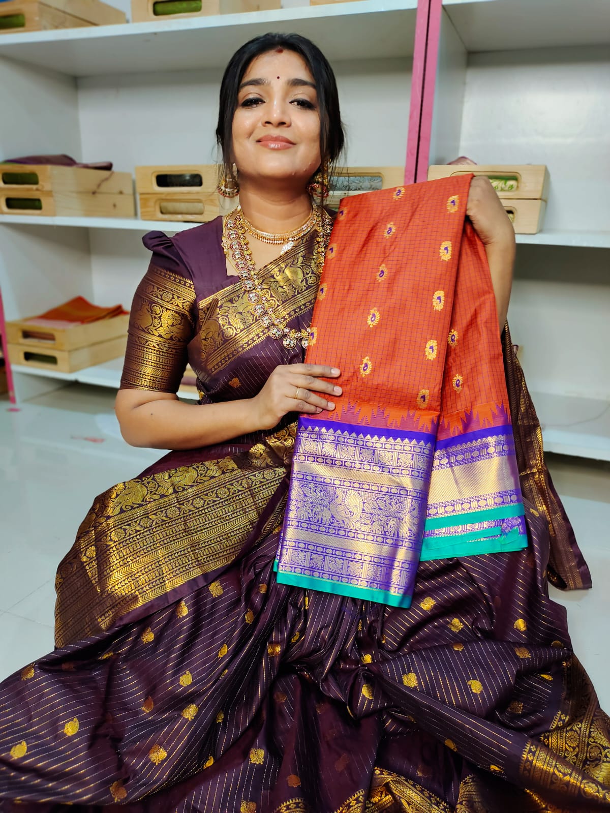 Vitange gadwal silk saree