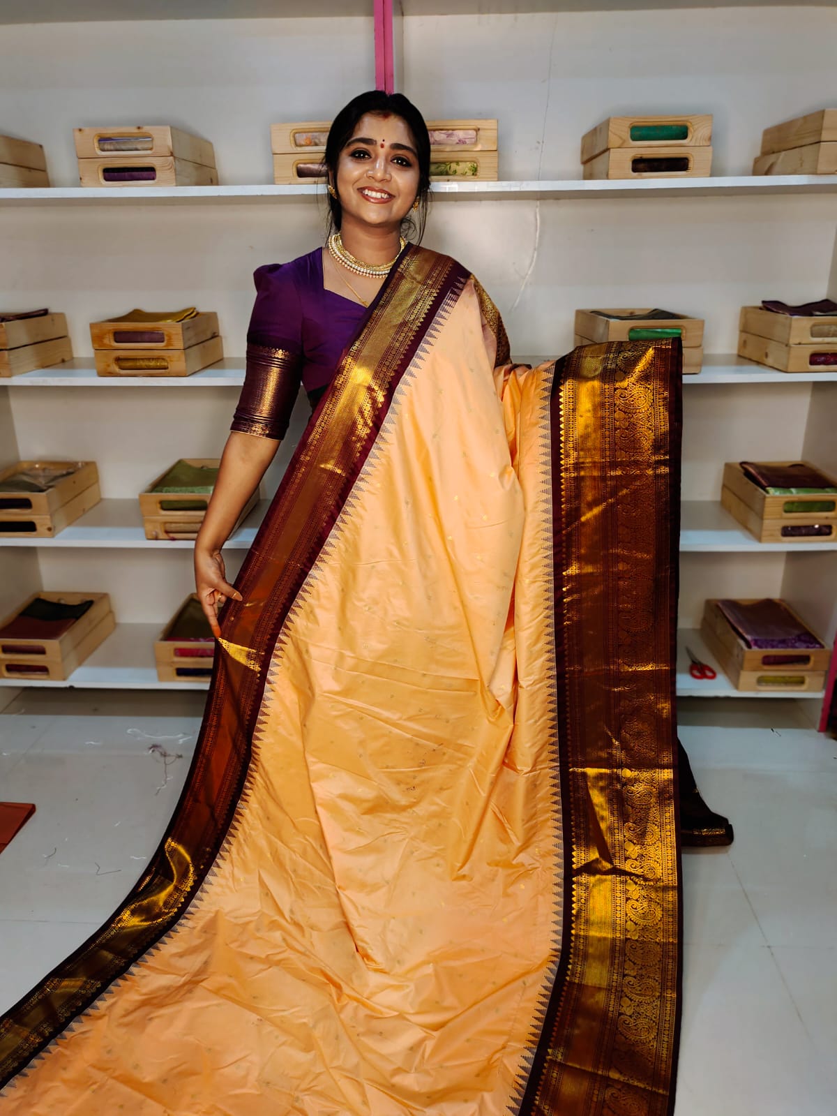 Sravanamasam sale gadwal silk