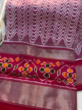 50% ikkat pattu saree