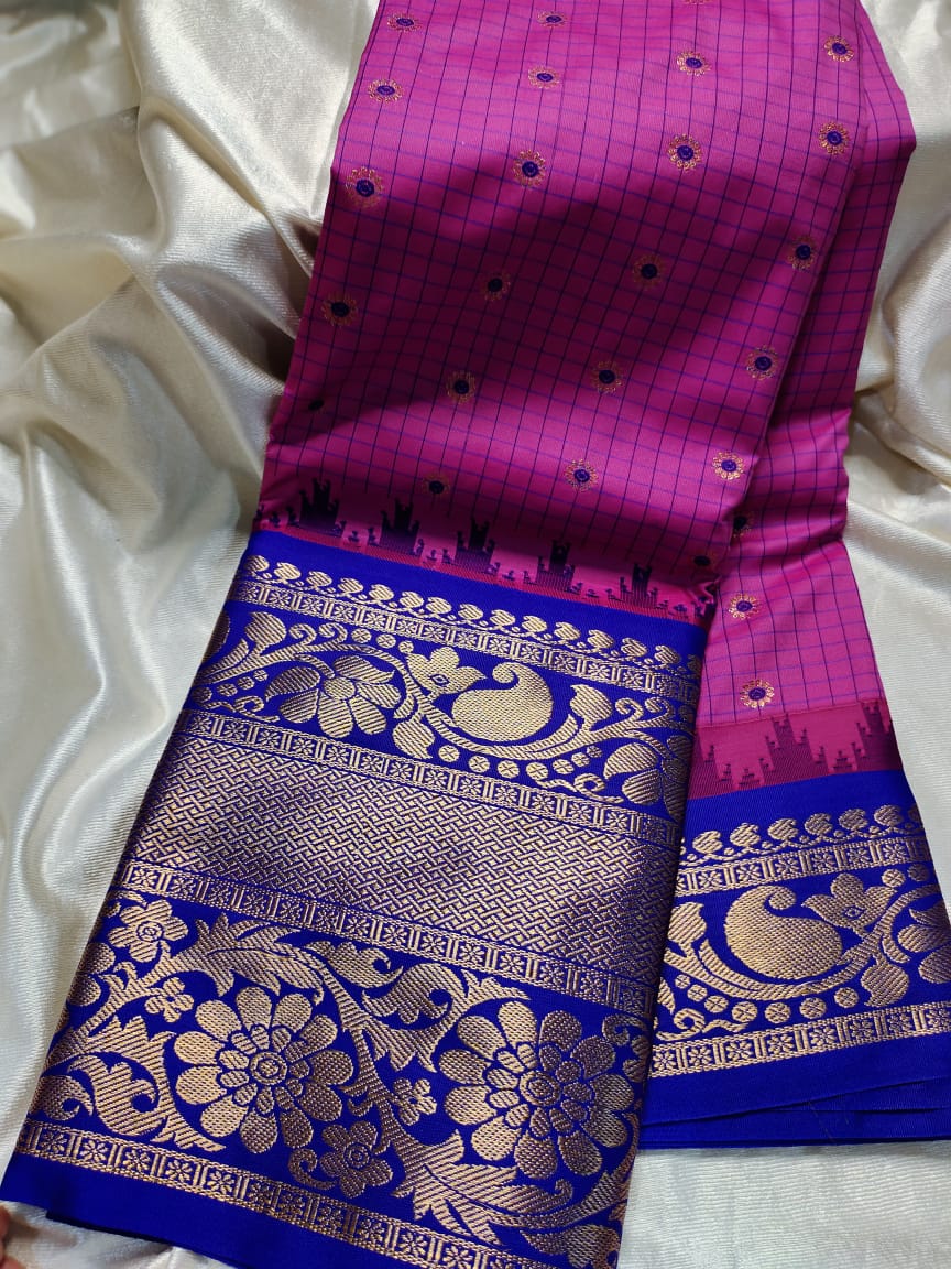 Ashadam gadwal silk saree