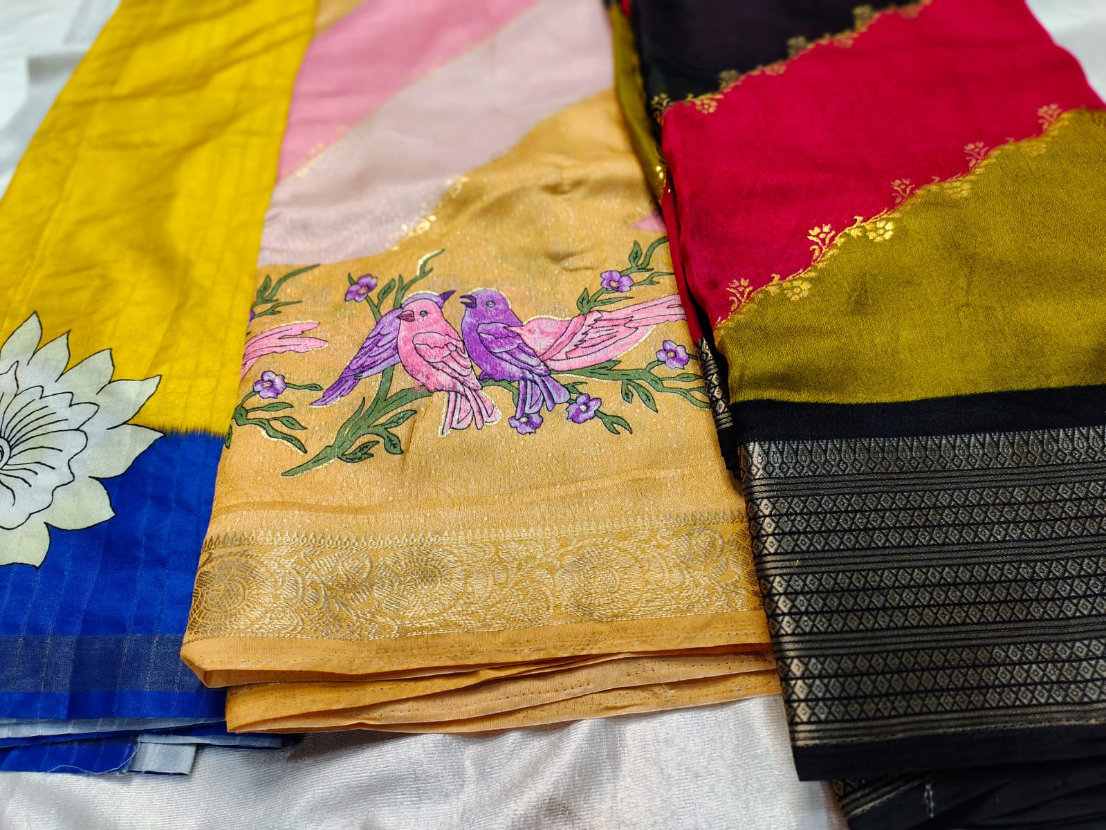 1+2 dola silk saree