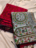 1+1 kadhi cotton saree