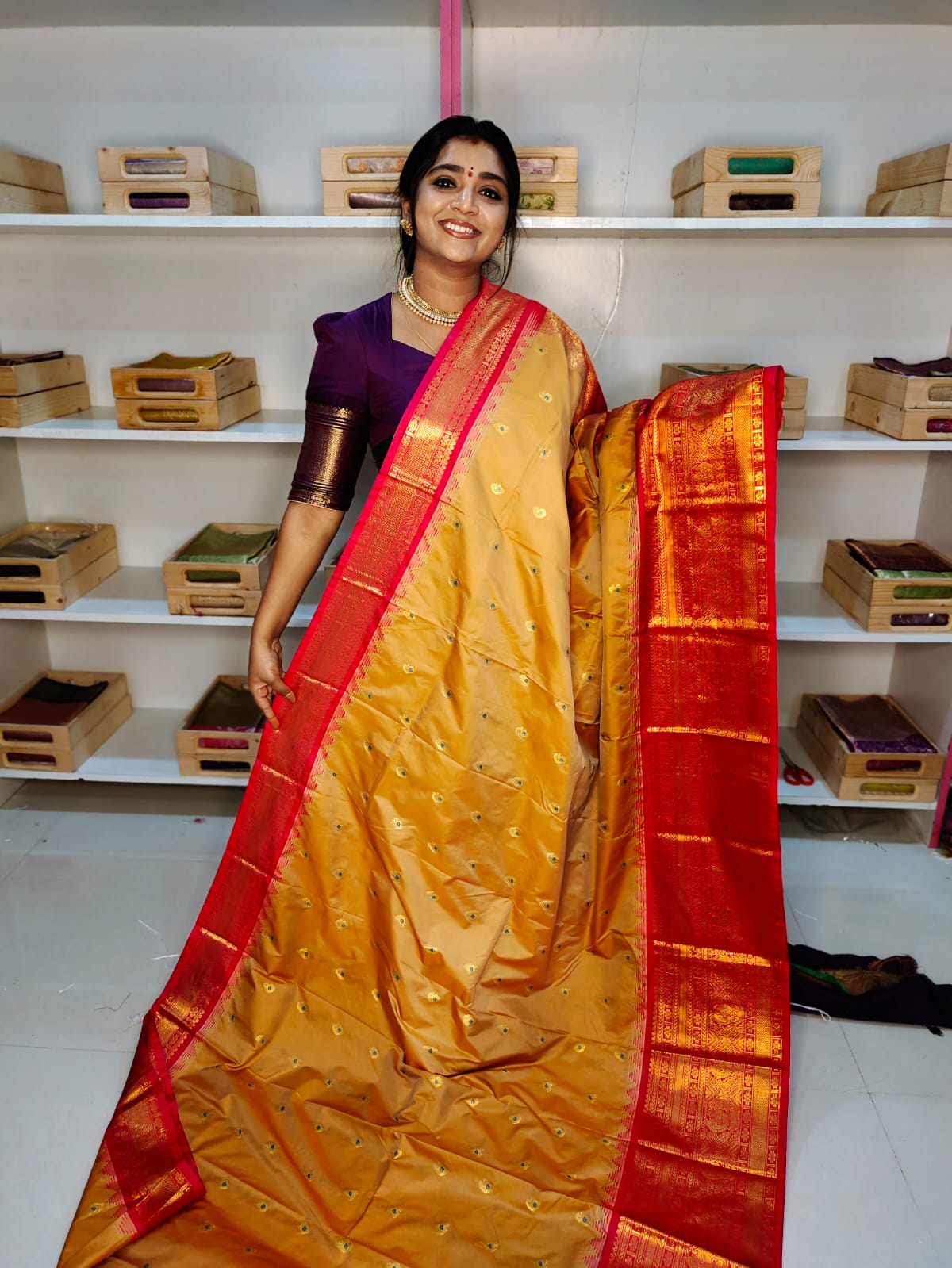 Sravanamasam sale gadwal silk