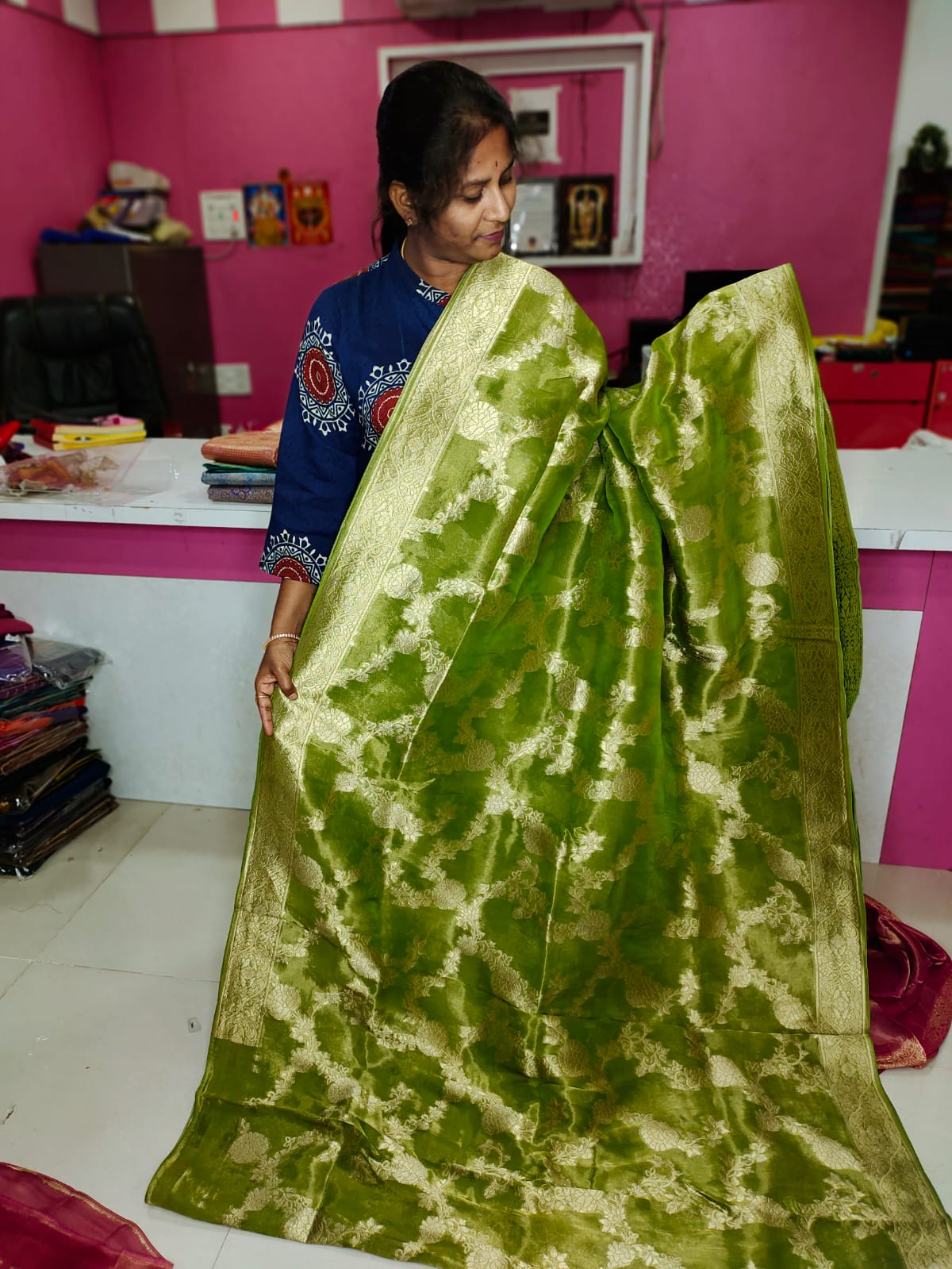 Tishu banarasi silk