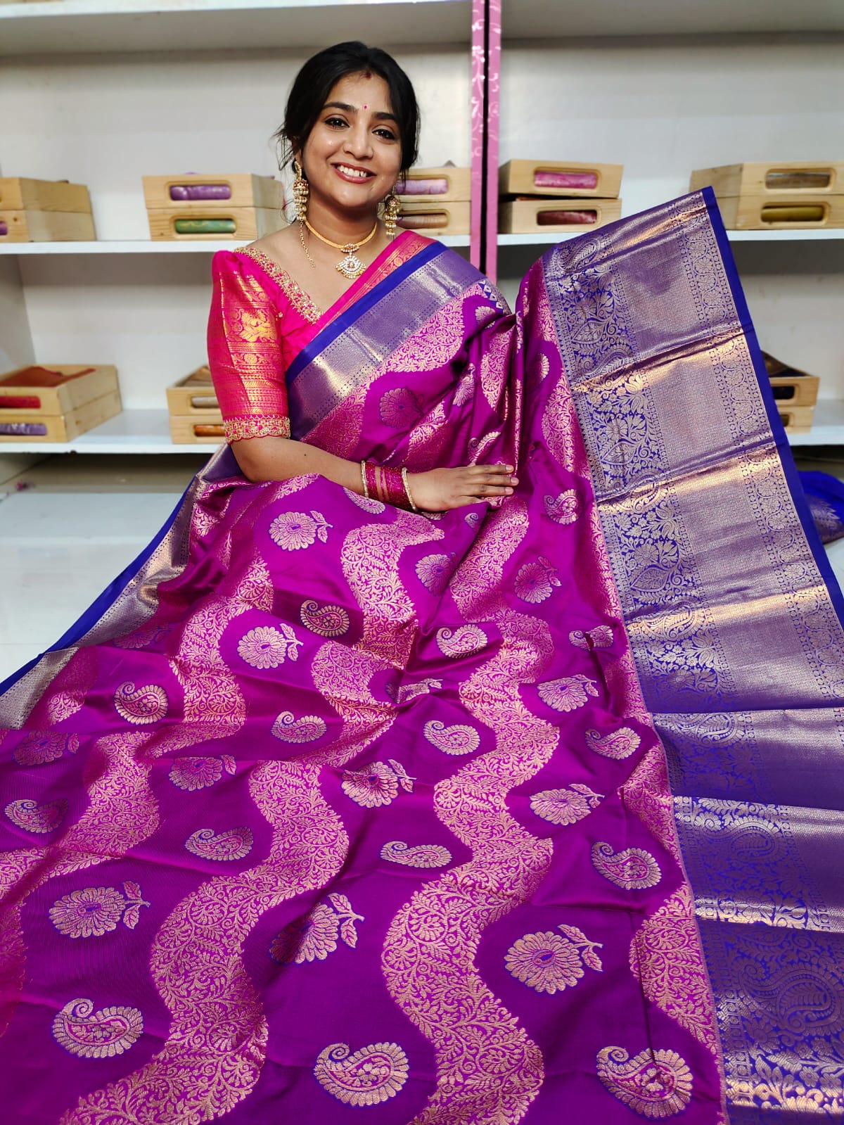 90% offer Kanchi pattu collection