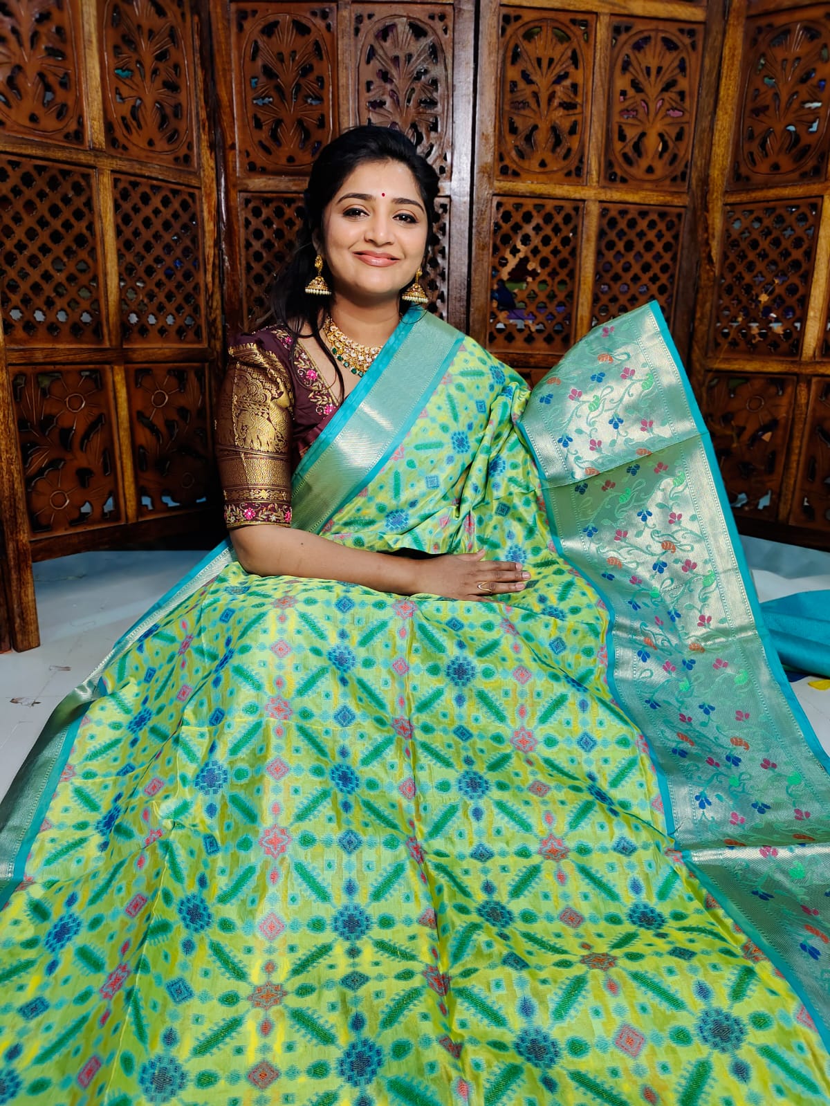 Ikkat saree