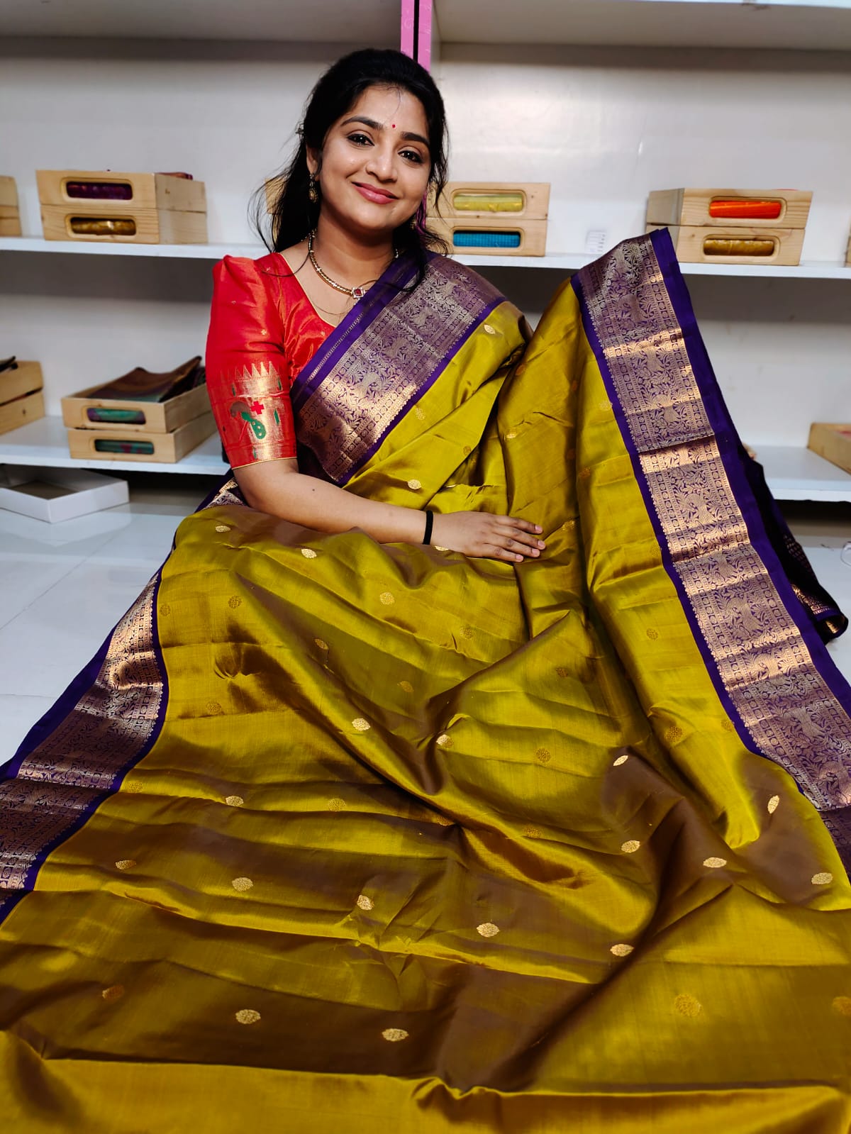 Pure handloom silk mark vintage kanchi pattu sarees