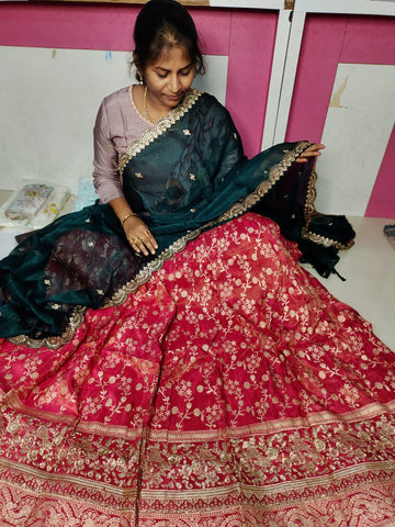 Banaras Georgette banarasi lehangas