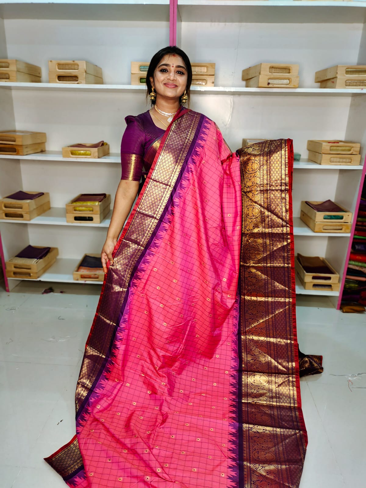 Sravanamasam sale gadwal silk