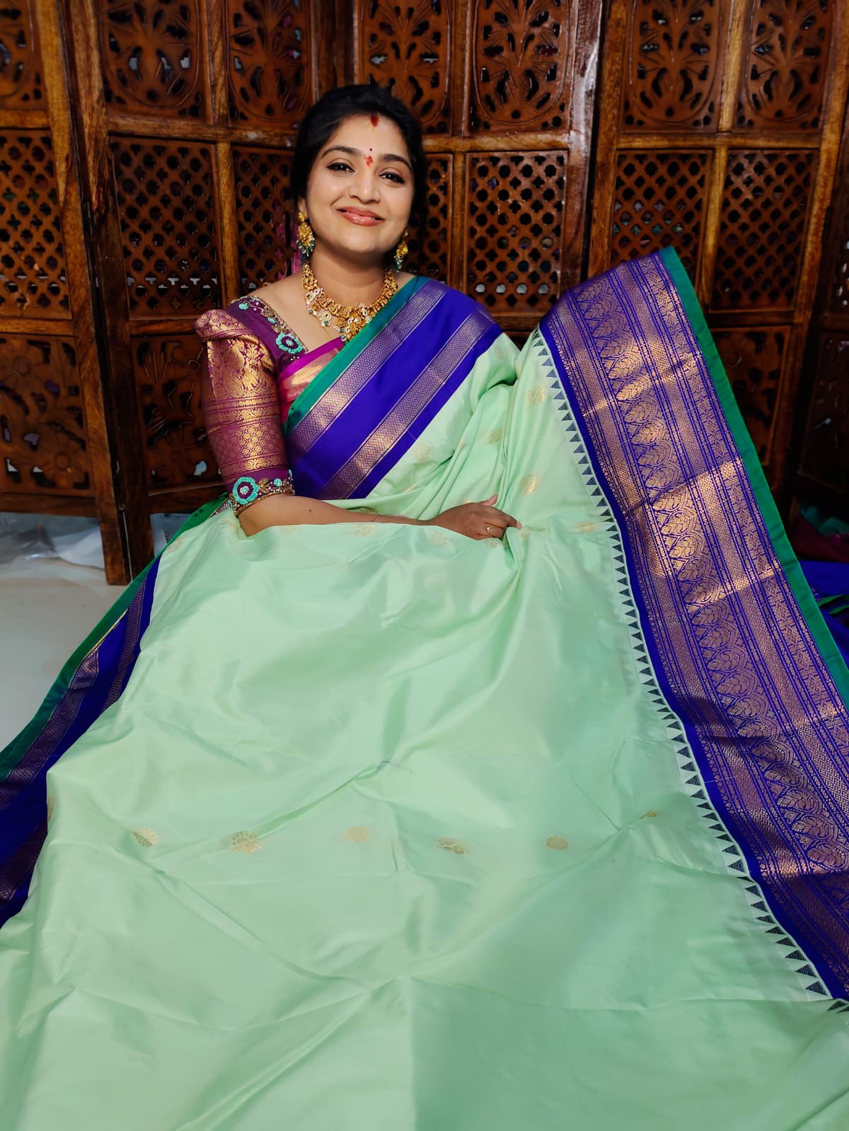 60% offer gadwal silk sarees