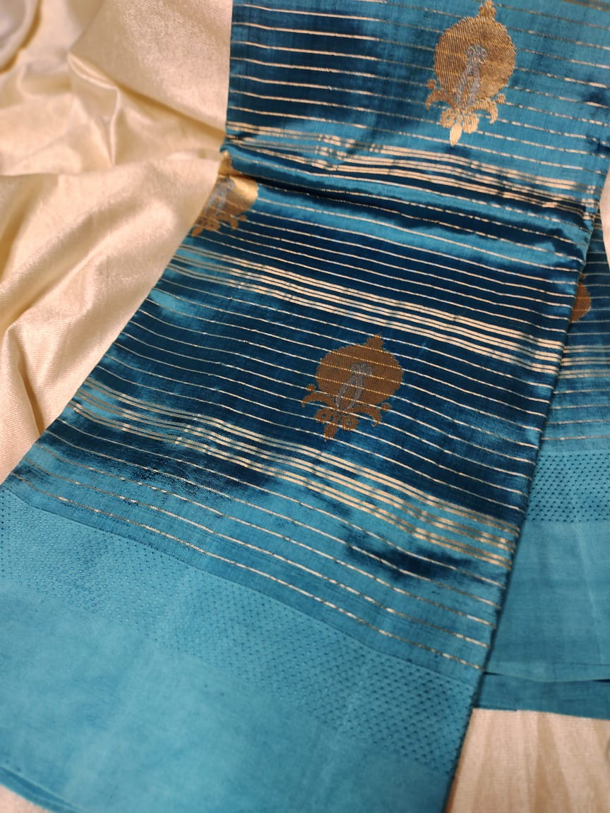 100% silk mark certified green Mango silk saree