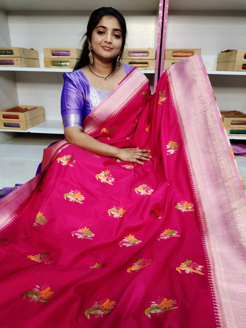 50% offer banarasi georgette saree
