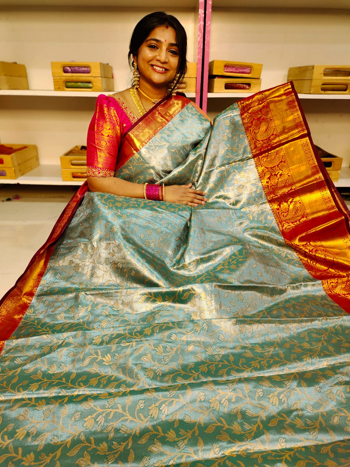 90% offer Kanchi pattu collection