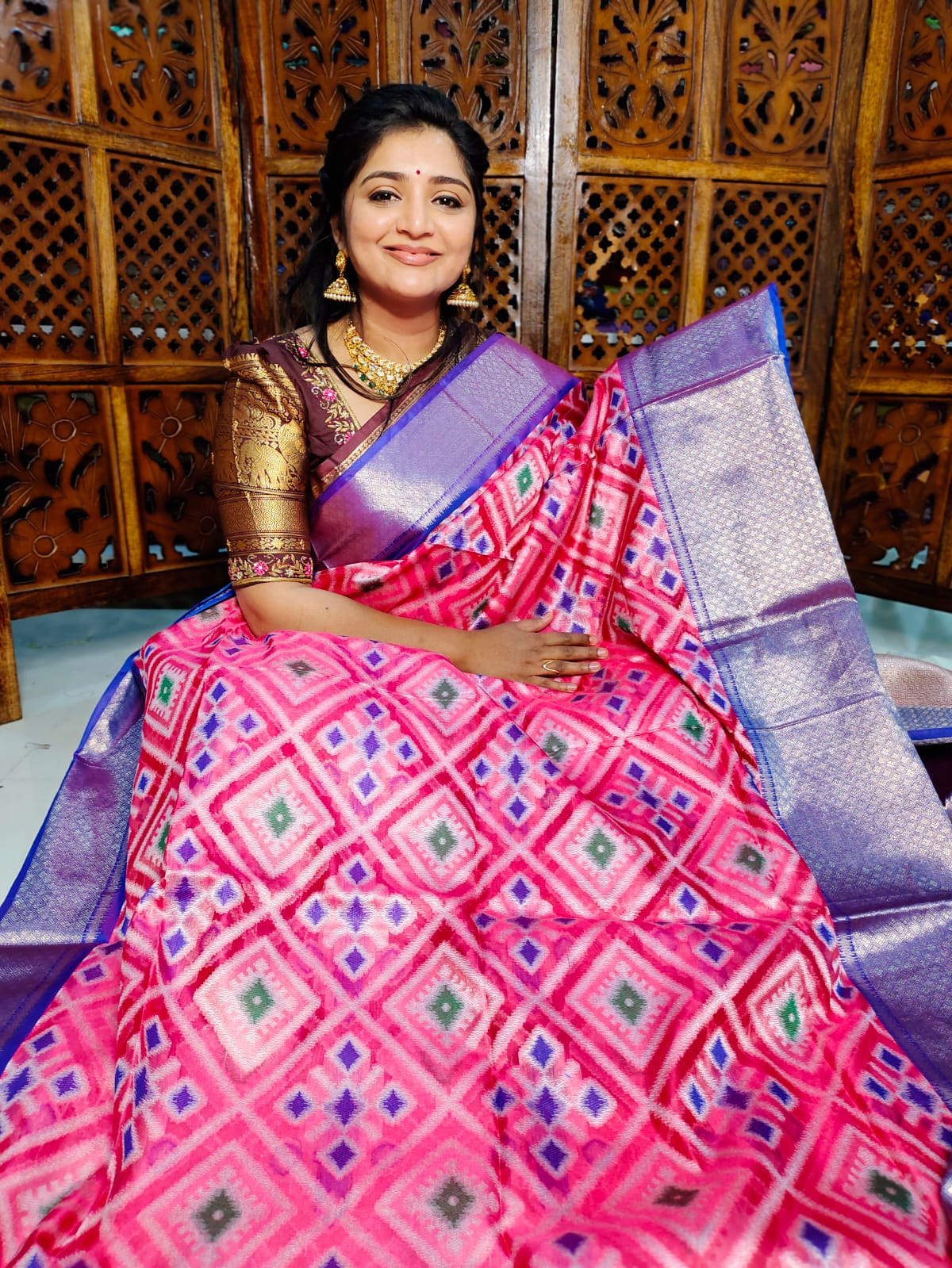 Ikkat saree