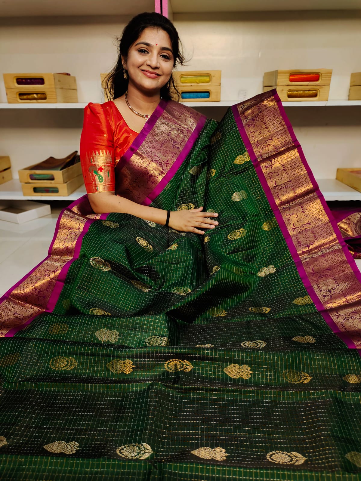 Pure handloom silk mark vintage kanchi pattu sarees