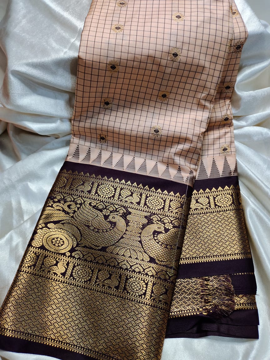 Ashadam gadwal silk saree