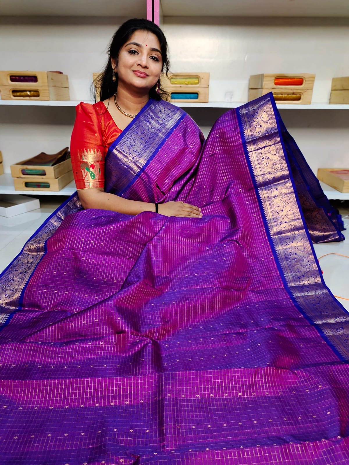 Pure handloom silk mark vintage kanchi pattu sarees